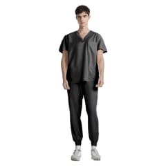 CONJUNTO CLINICO MASCULINO NEGRO M-2XL 80