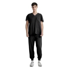 CONJUNTO CLINICO MASCULINO NEGRO M-2XL 81