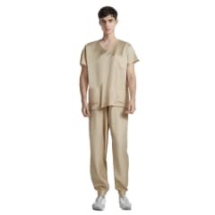 CONJUNTO CLINICO MASCULINO BEIGE M-2XL 82