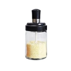 AZUCARERO DE VIDRIO CON CUCHARA | 90 UNID