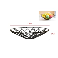 FRUTERO METAL COLOR NEGRO 27X17CM | 12 UNID