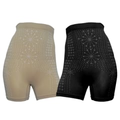 PANTALETA PARA DAMA CON FAJA DISELOS DE PUNTOS | 12 UNID