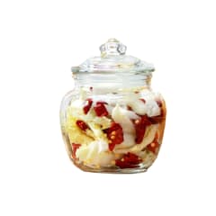 FRASCO DE VIDRIO CON TAPA 650ML | 36 UNID