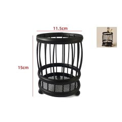 ORGANIZADOR DE CUBIERTOS CILINDRO COLOR NEGRO 11.5X11.5X15CM | 12 UNID