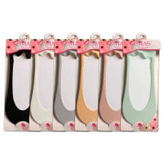 CALCETINES DE MUJER INVISIBLE LISO TALLA 36-39 |  12 UNID