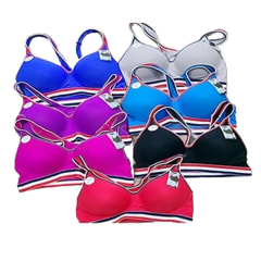 SOSTEN DE MUJER DEPORTIVO LISO BORDE CON COLORES COPA C | 12 UNID