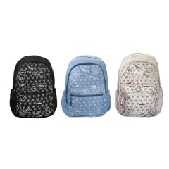 MOCHILA CON ESTAMPADO OSOS CON BOLSILLO 46X32X14CM  | 12 UNID