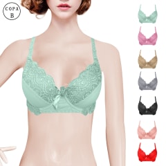 SOSTEN DE MUJER BORDES EN ENCAJE TIRANTES AJUSTABLE  | 12 UNID