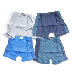 BOXER DE NIÑO JUVENIL COLOR LISO ELASTICO | 12 UNID