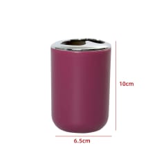 PORTA CEPILLO DE DIENTES PLASTICO BURDEO 10CM | 12 UNID