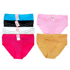 CALZON DE MUJER LUNARES COLORES | 12 UNID