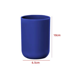 VASO DE BAÑO CILINDRO COLOR AZUL OSCURO 10X6.5CM | 12 UNID