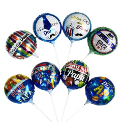 GLOBOS DECORATIVOS FELIZ DIA PAPA 24CM |36 UNID