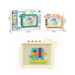 PIZARRA MÁGICA CON PUZZLE 34X2.5X27.5CM | 6 UNID