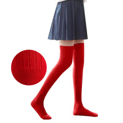 CALCETINES ESCOLAR LARGA ROJO ACRILICO TALLA 10-11