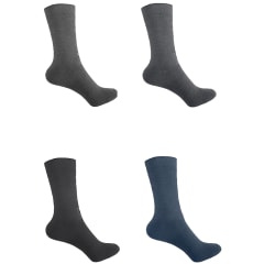 CALCETINES DE HOMBRE CORTE MEDIO COLOR LISO| 12 UNID