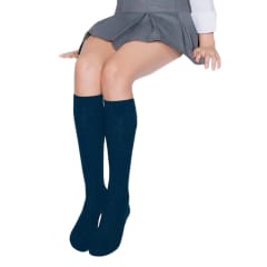 CALCETINES ESCOLAR LARGA AZUL ACRILICO TALLA SURTIDA | 12 UNID