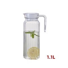 JARRA CON TAPA ACRITICO/ PLASTICO 1.1L | 12 UNID