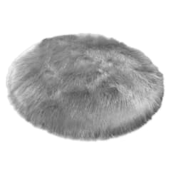 ALFOMBRA PELUDA REDONDA COLORES SURTIDOS 100X100CM | 6 UNID