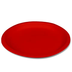 PLATO CARTON ROJO 18X18CM | 144 UNID