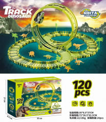 PISTAS DE AUTO DINOSAURIO 120PCS 72X36.5X82.5 CM