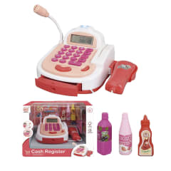 CAJA REGISTRADORA CON SONIDO, LUCES Y ACCESORIOS
