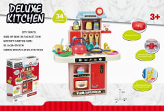 SET COCINA 18 PCS CON SONIDO Y LUZ