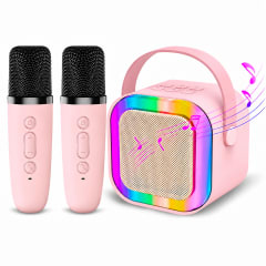 PARLANTE KARAOKE CON MICROFONOS INALAMBRICOS