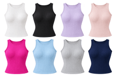 POLERA MUJER COPA PREHORMADA