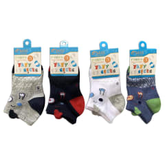 CALCETÍN BEBÉ NIÑO TOBILLO TALLA 18-24 MESES|12 UNI