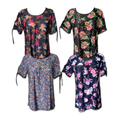 CAMISETA MANGA CORTA MUJER ESTAMPADO  | 12 UNID