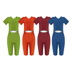 CONJUNTO MUJER SHORT Y POLERA MANGA CORTA CON TEXTURA| 12 UNID