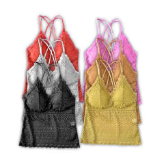 BRALETTE ENCAJE COLORES SURTIDOS |12 UNID