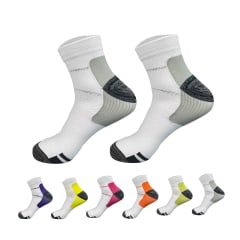 CALCETINES UNISEX COMPRESION FONDO BLANCO TALLA XXL | 12 UNID