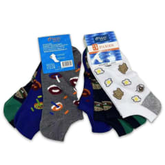 CALCETINES JUVENIL CORTE TOBILLO DISELLO | 12 UNID