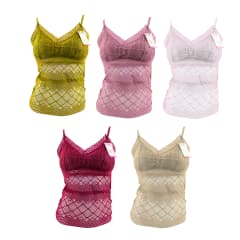 BRALETTE  ENCAJE COMPLETO LISO | 12 UNID