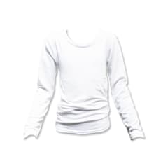 CAMISETA DE NIÑO CON POLAR COLOR BLANCO| 12 UNID