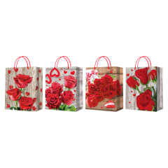 BOLSA DE REGALO DISEÑO Y COLORES  SURTIDO  31X12X40CM | 12 UNID