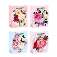BOLSA DE REGALO FLORES 31X12X40CM | 12 UNID