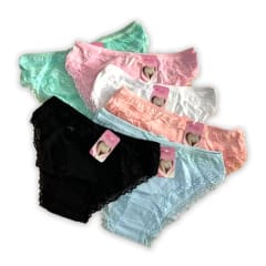 CALZON LOLA CON ENCAJE LISO COLORES SURTIDOS
