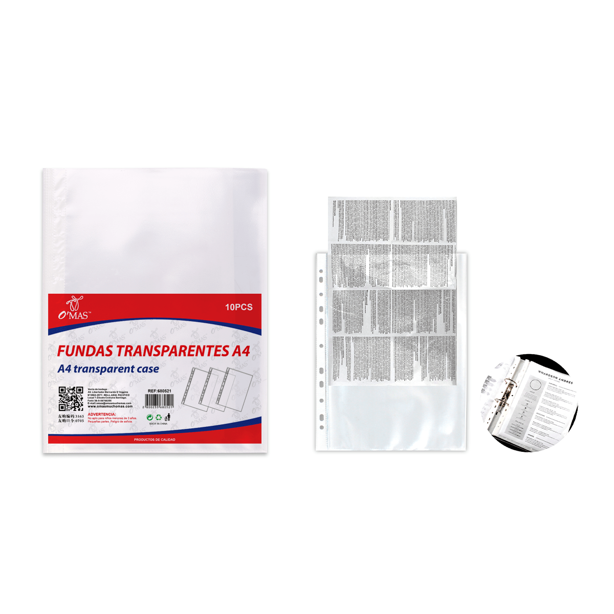 FUNDA TRANSPARENTES A4 10PCS 0