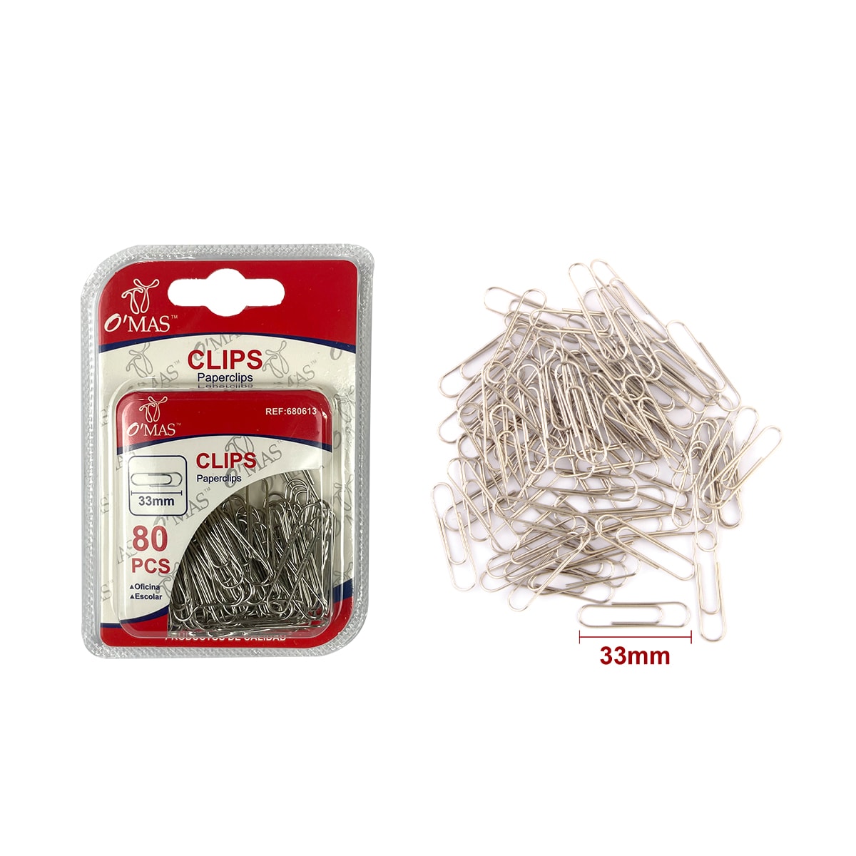 CLIPS 33MM 80 PCS1