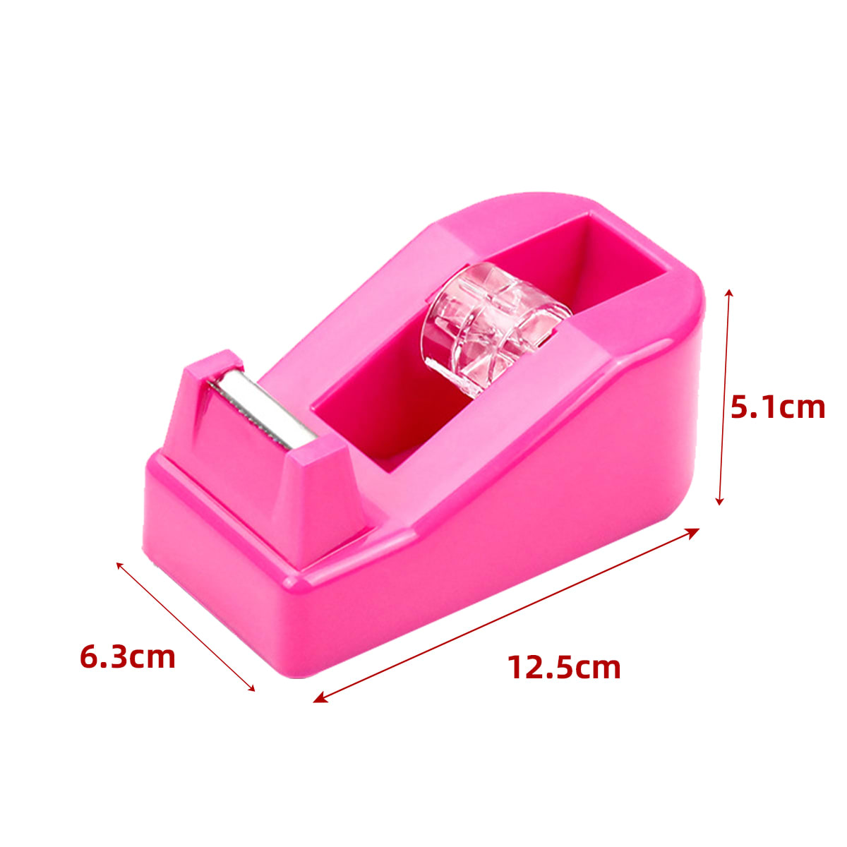 DISPENSADOR DE CINTA ADHESIVA 10.4X5.7X4X5CM | 12 UNID4