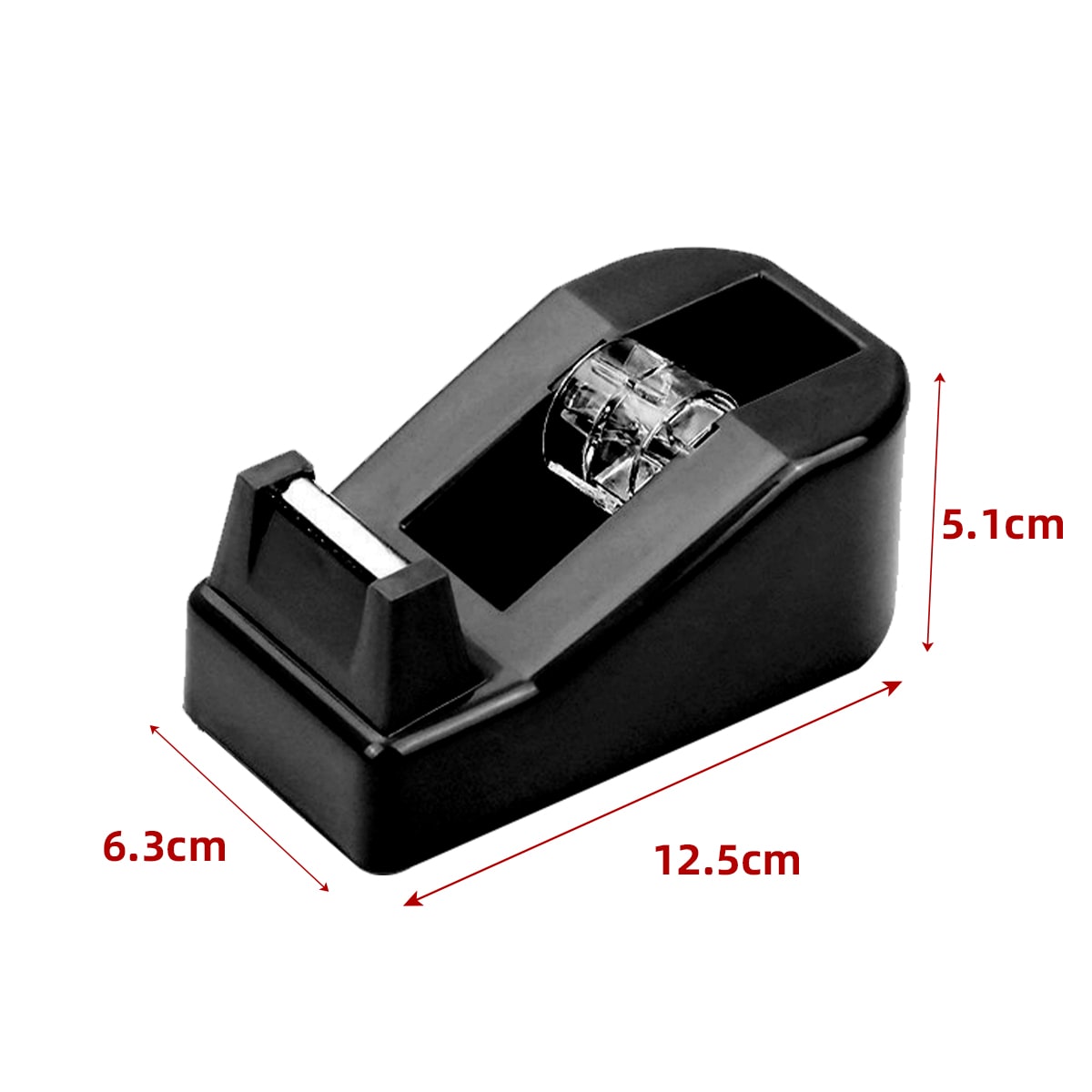 DISPENSADOR DE CINTA ADHESIVA 10.4X5.7X4X5CM | 12 UNID2