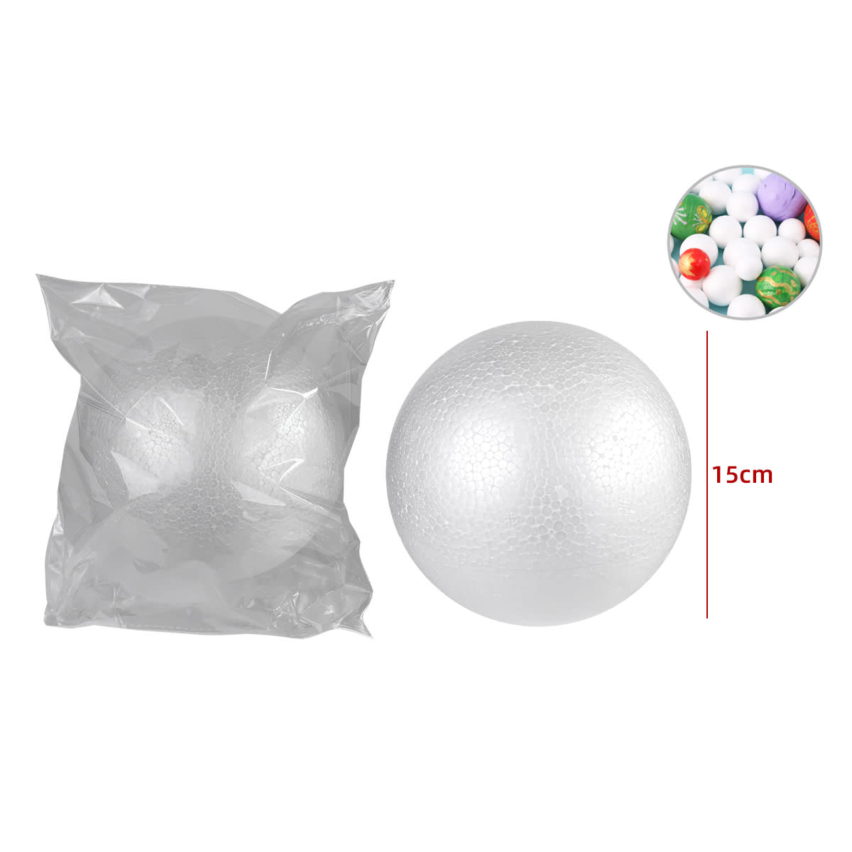PELOTA PLUMAVIT BLANCA 15CM 1PCS 0
