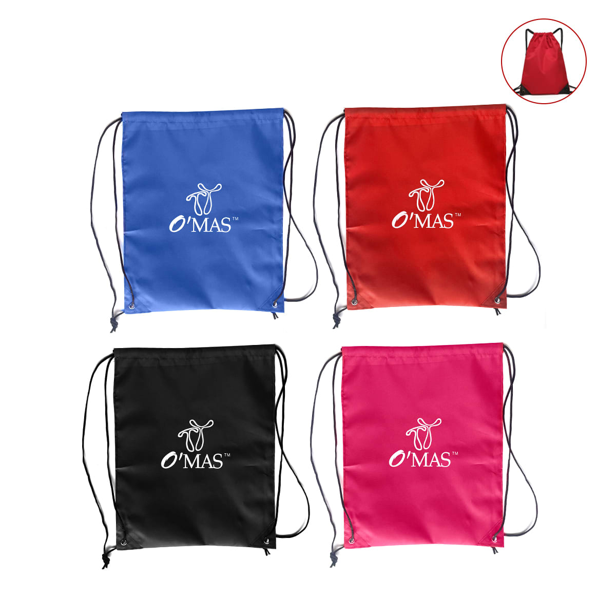 MOCHILA DEPORTIVA AJUSTABLE POLIESTER | 12 UNID 0