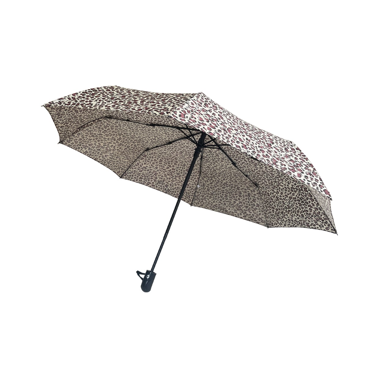 PARAGUAS PLEGABLE CON DISEÑO LEOPARDO  55CM | 60 UNID2
