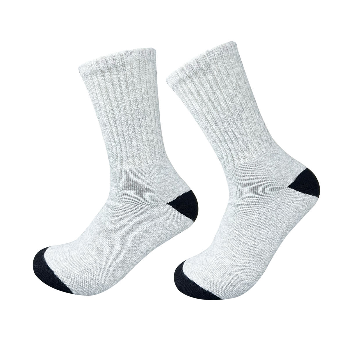 CALCETINES DE HOMBRE  DISEÑO JASPEADO TOALLA| 12 UNID5