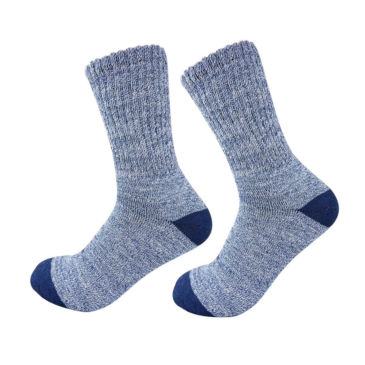 CALCETINES DE HOMBRE  DISEÑO JASPEADO TOALLA| 12 UNID4