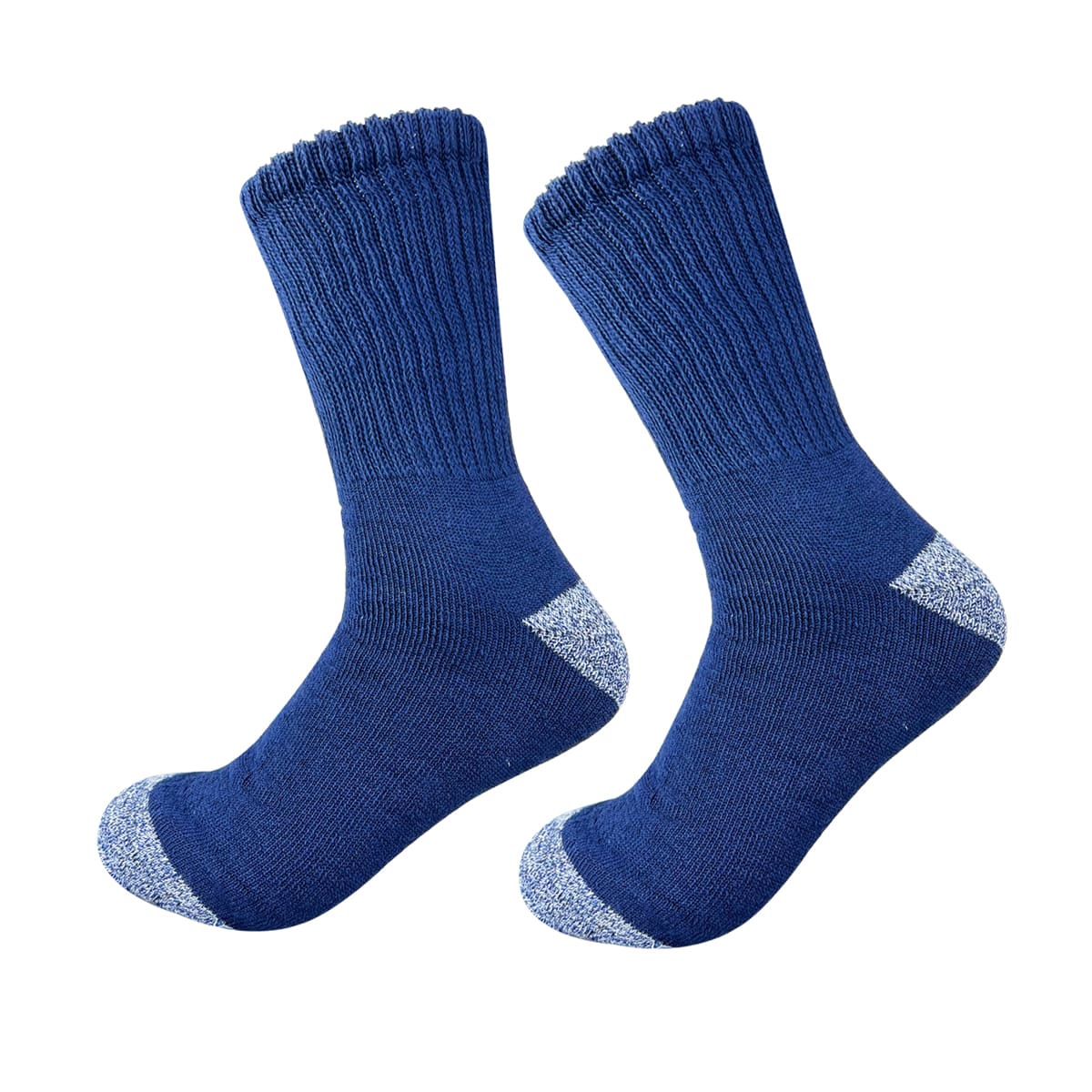 CALCETINES DE HOMBRE  DISEÑO JASPEADO TOALLA| 12 UNID3